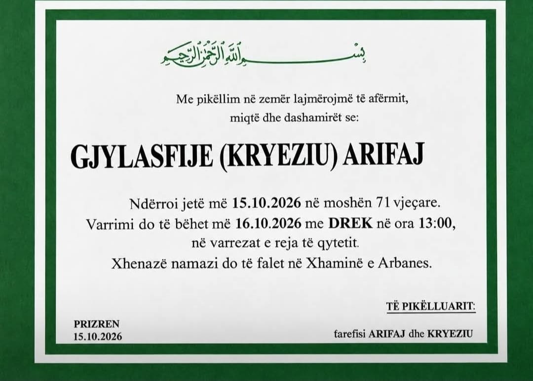 Gjylasfije Sadri Arifaj
